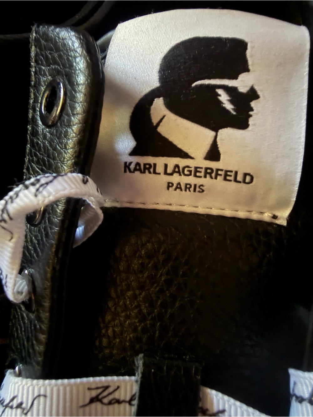 Woman’s Karl Lagerfeld Black Sneakers - Picture 5 of 11